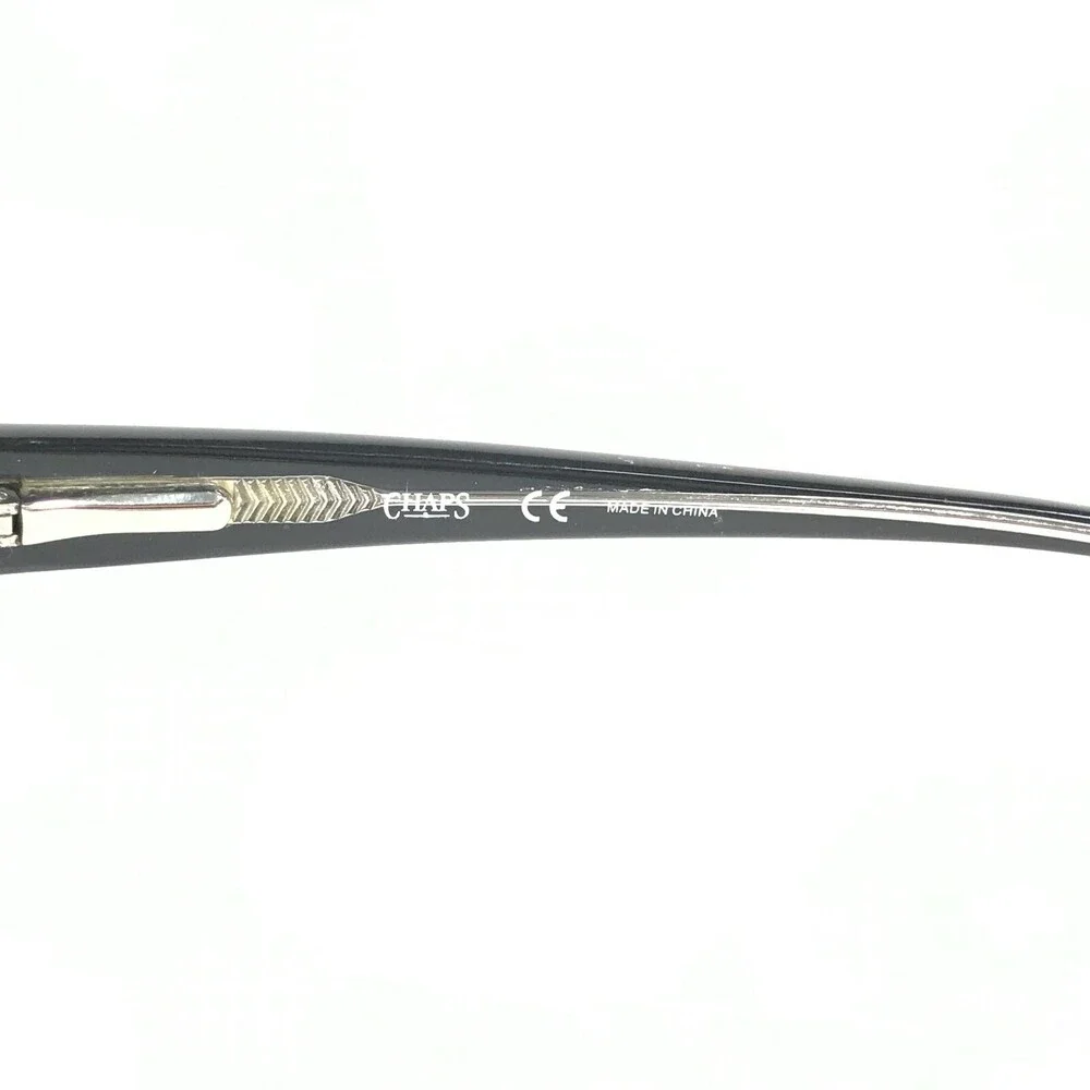 Chaps Eyeglasses Frames CP3002 541 Black Clear Rectangular Full Rim 52-16-135